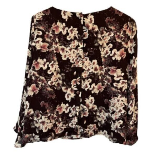 NWT Cupcakes and Cashmere | Women's Jerrin Floral-Print Blouse Size Medium - Picture 8 of 14